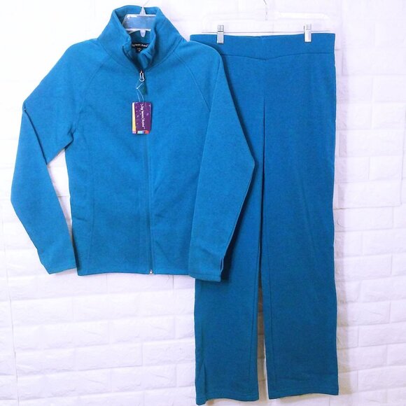 NWT Seg'ments Active 2-pc Track Suit Set Lady(M/L) Merino Wool Blend Thumb Cuff - Picture 1 of 10